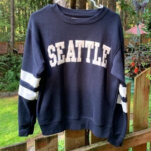 New York Popular Dark Navy Blue “Seattle “Women's Sweatshirt.